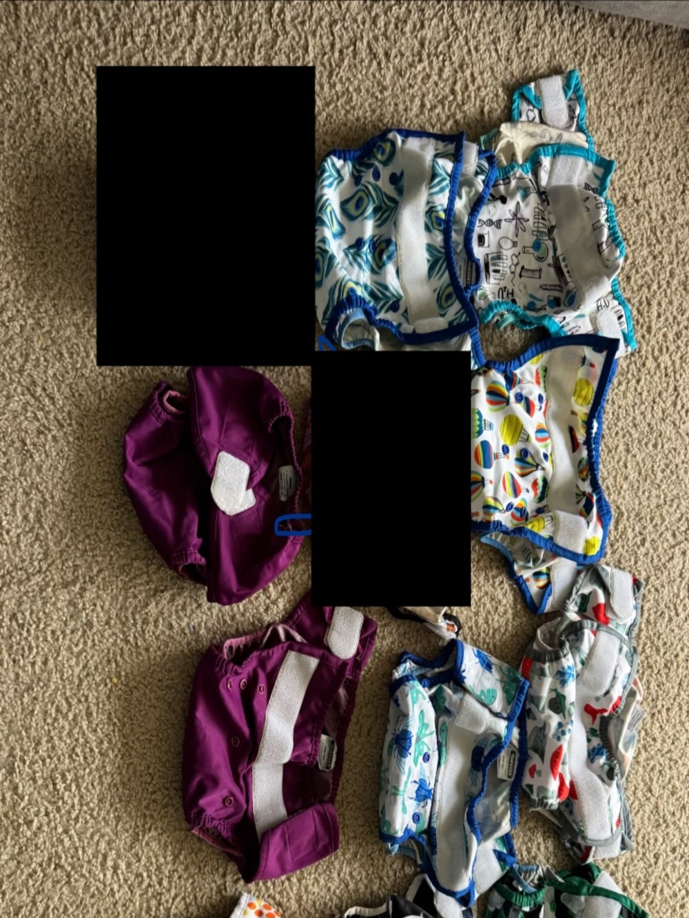 Lot of 10 Thirsties duo wraps size 2